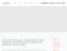 Tablet Screenshot of ezcast-wifidisplay.com
